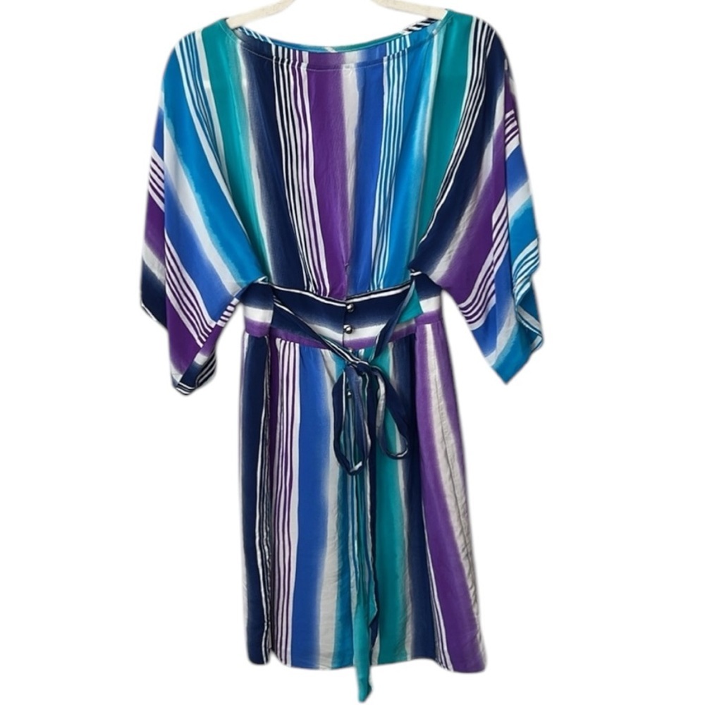 Alice & Trixie Silk Stripe Multi Color Dress Size M - Picture 2 of 11